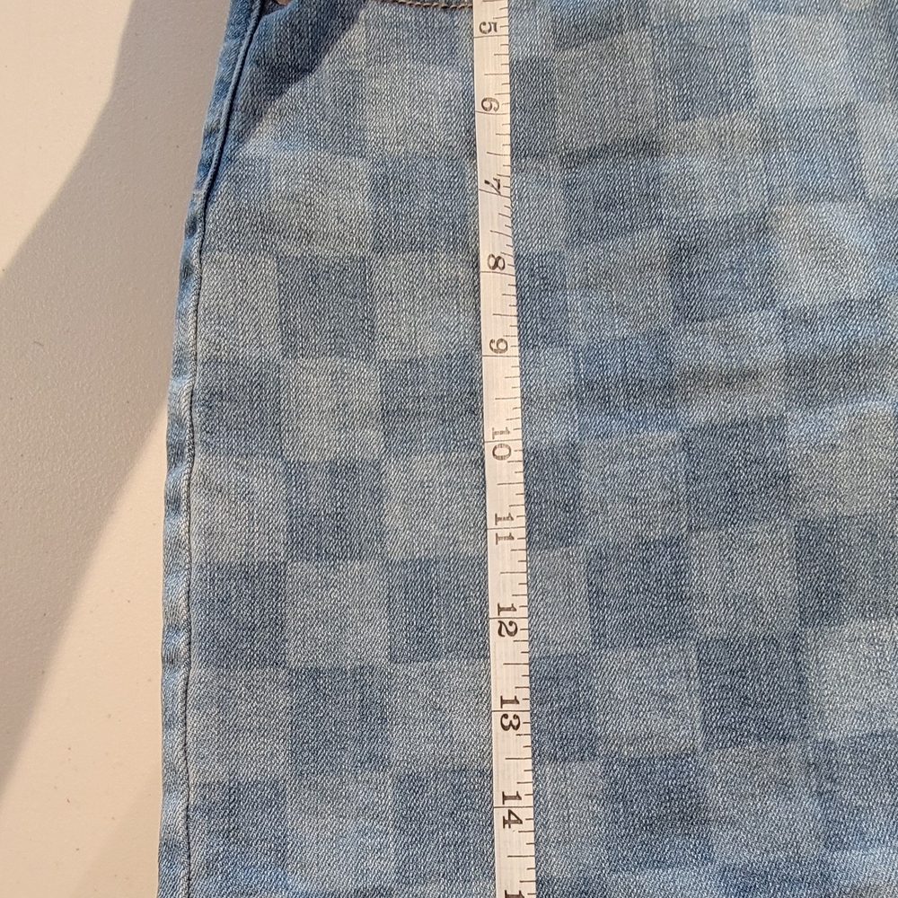 Wild Fable Blue Checkered Mini Skirt, Small - Picture 8 of 8